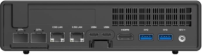 Conectividad profesional: 2× 10Gb SFP+ y 2× USB4