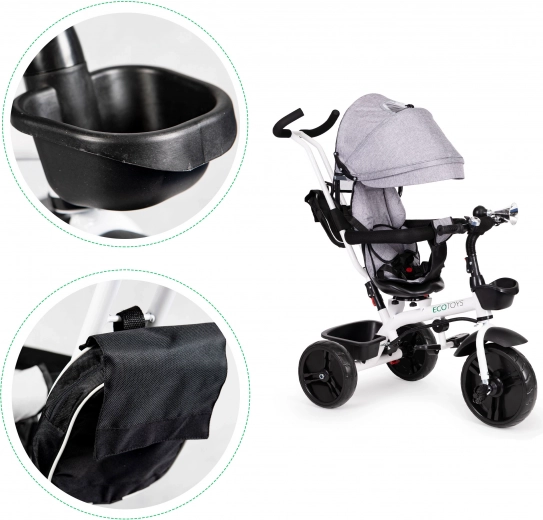 Conducción cómoda con ruedas EVA y accesorios