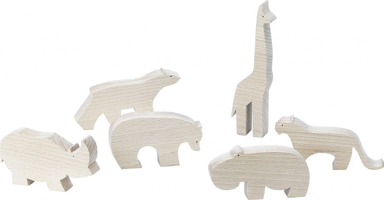 Serie de colección de seis animalitos