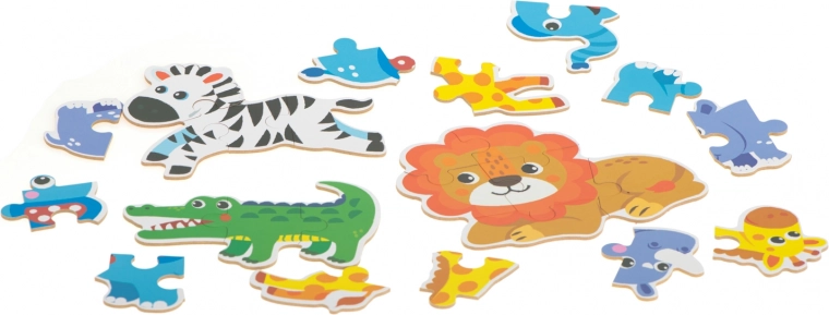 Piezas coloridas para manos pequeñas