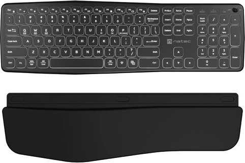 Forma ergonómica y reposamuñecas