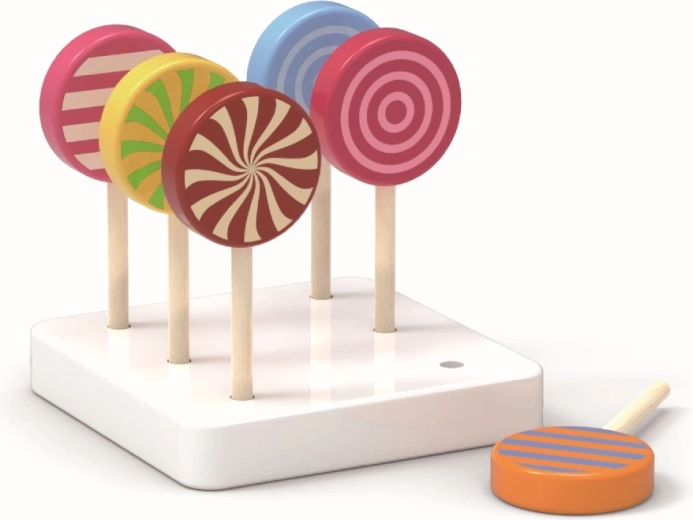 Seis helados de colores