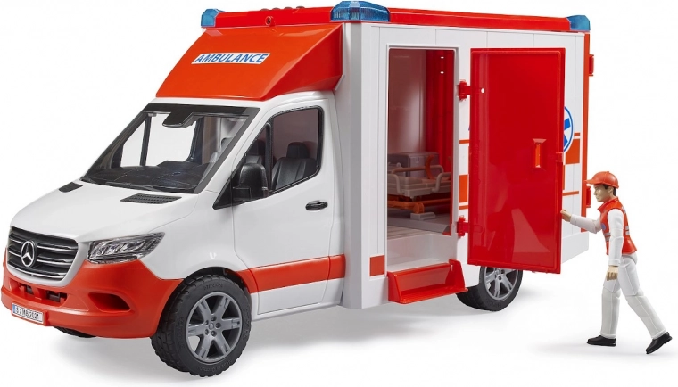 Camilla sanitaria y figura de médico