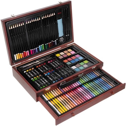 Equipo de 148 piezas organizado de forma clara