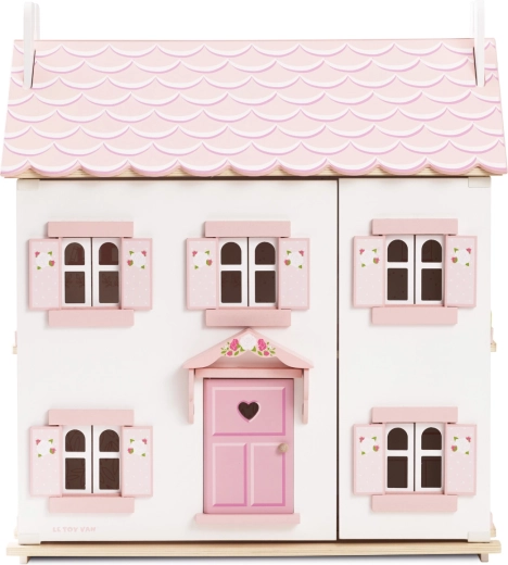 Ventanas y contraventanas abatibles con motivo floral