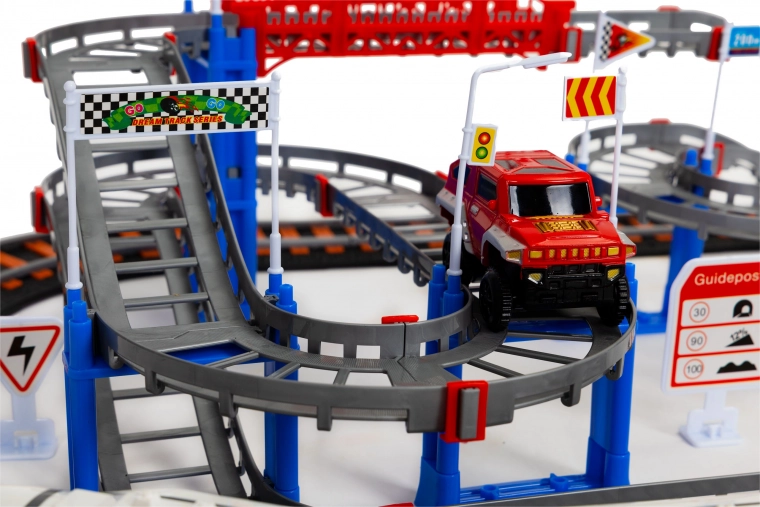 Tren eléctrico y coche a pilas