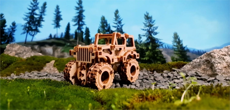 Diseño detallado del monster truck