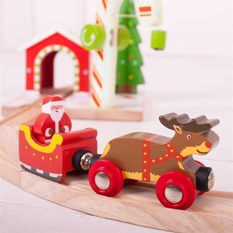 Compatible con vías de tren de madera
