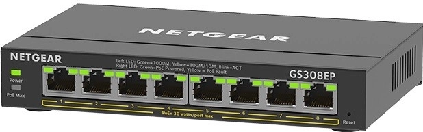 Ocho puertos gigabit