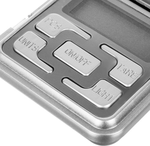 Medición precisa de 0,1 g y función TARE