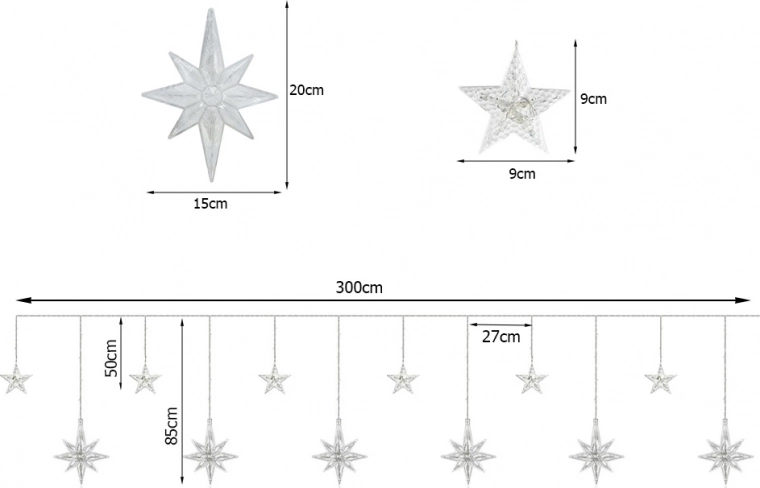 Diseño atractivo con estrellas