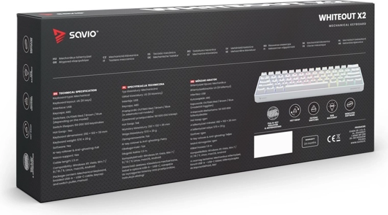 N‑key rollover completo y anti‑ghosting