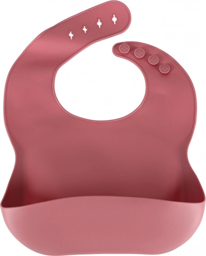 Babero de silicona con bolsillo profundo