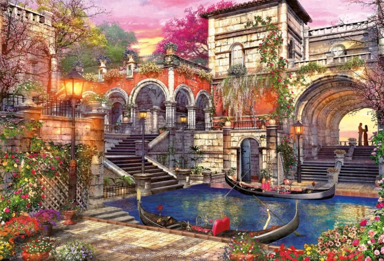 Venecia romántica en gran formato