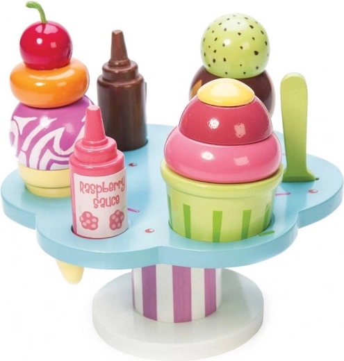 Combinación creativa de sabores y toppings