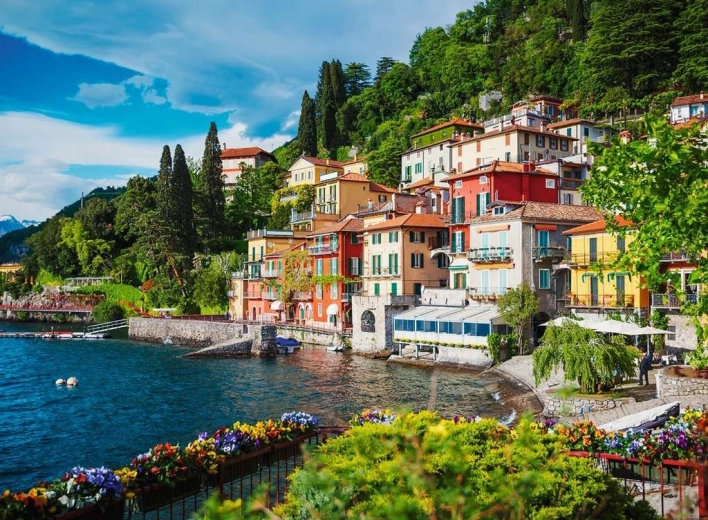 Motivo pintoresco del lago de Como