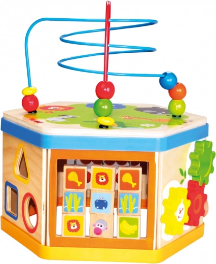 Cubo versátil con actividades 7 en 1