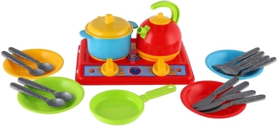 Cocina de dos fuegos para un juego realista