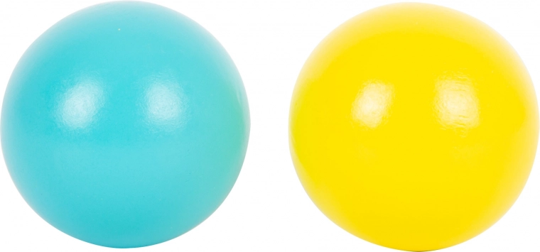 Dos bolas de colores para manos pequeñas