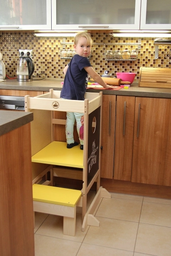 Acceso seguro a la encimera de cocina