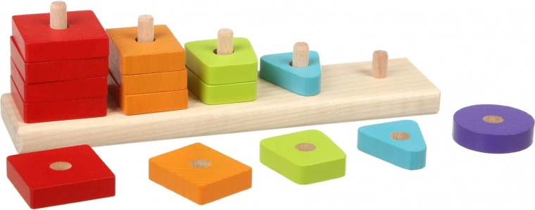 Enseña a distinguir formas y colores