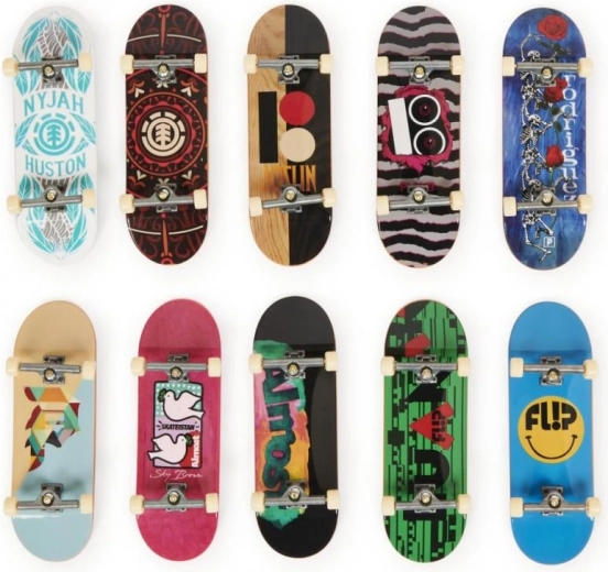 Con una colección de 10 fingerboards