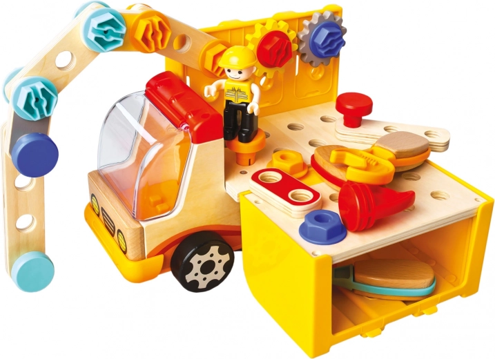 Set de construcción con herramientas y 30 piezas