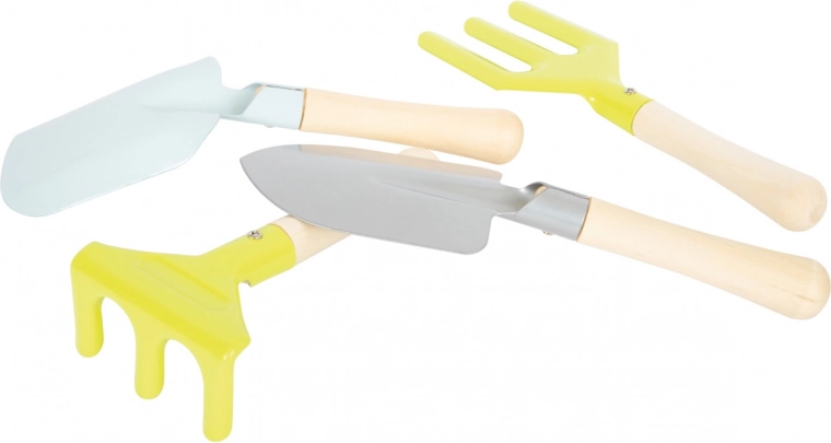 Herramientas infantiles resistentes de metal y madera