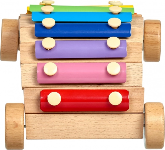 Juguete con ruedas e instrumento en uno