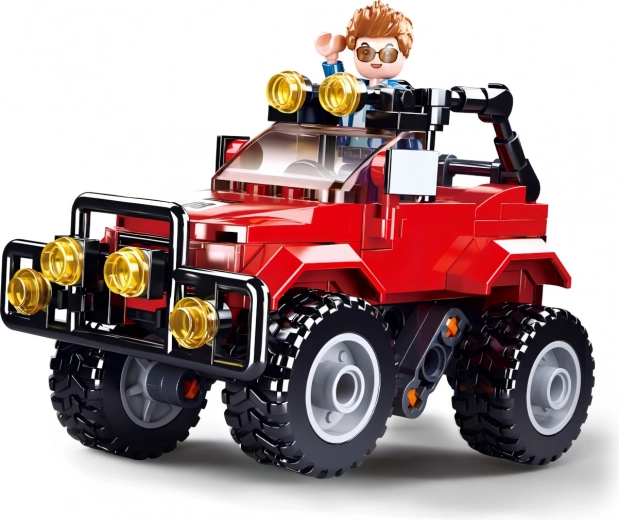 Jeep todoterreno con suspensión
