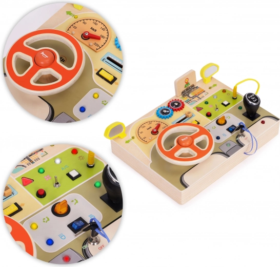 Luces LED, botones e interruptores para aprender causa–efecto