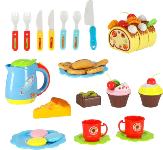 Completo juego de 80 piezas para la fiesta del té