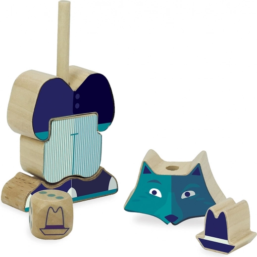 Diversión de montaje en madera con un cuento clásico