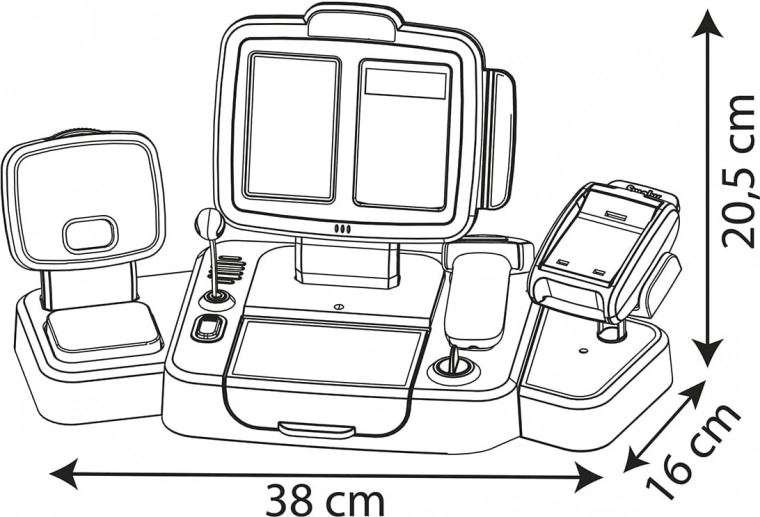 Calculadora LCD y panel de control