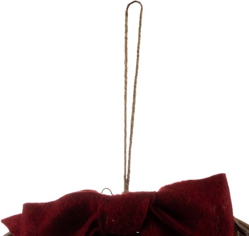 Colgado práctico con lazo decorativo