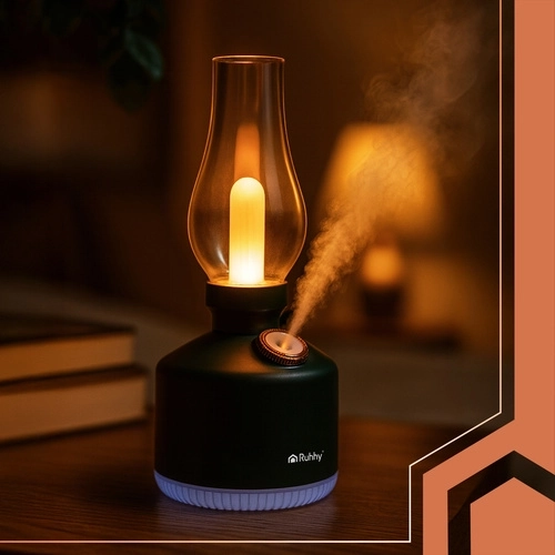Diseño retro con luz cálida