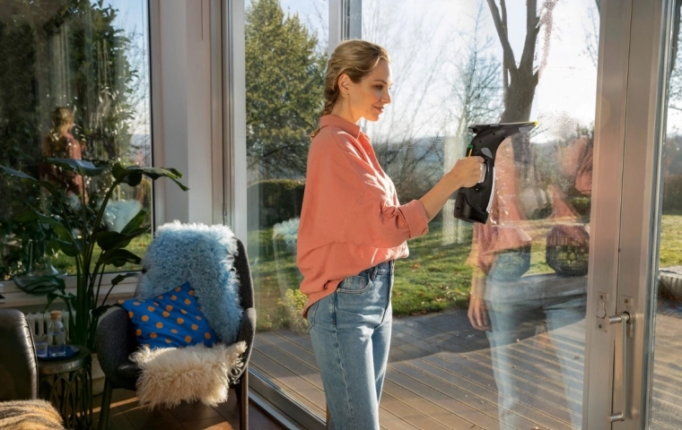 Limpieza cómoda de ventanas