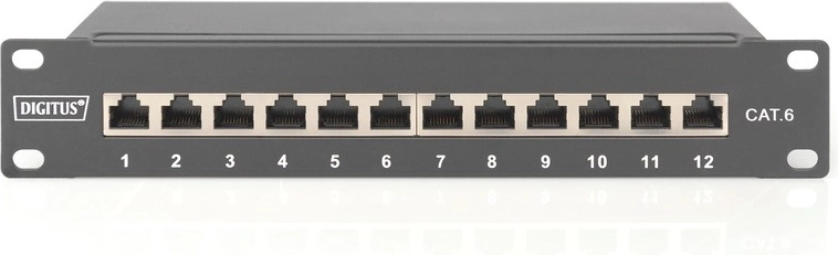 Tamaño compacto de 10" y 12 puertos numerados