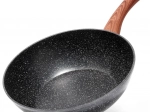 Wok de granito VILDE Black&Wood 28 cm