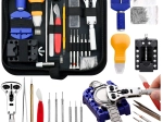 Juego profesional para reparación de relojes en estuche protector, 147 piezas