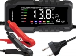 Cargador microprocesado 12 V 6 A con función de reparación para baterías AGM, GEL y LiFePO4 con LCD