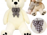 Osito de peluche Kruzzel XL 146 cm ecru con lazo