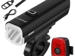 Luz LED para bicicleta Trizand 1000 lm USB-C con powerbank (delantera + trasera)