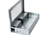 Trampa viva para ratones y ratas 26 × 16 × 6 cm de acero galvanizado