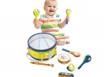 Plejo set infantil de instrumentos musicales con tambor