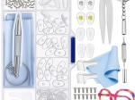 Trizand kit de reparación de gafas en estuche (126 piezas)