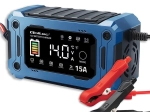 Cargador microprocesado 12 V 15 A con reparación y mantenimiento, LCD, para AGM, GEL y LiFePO4