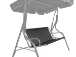 Asiento textil para columpio 93 × 114 cm antracita