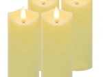 Velas LED para farolillos 12,5 × 5 cm, juego de 4 uds RUHHY
