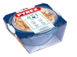 Fuente redonda para horno con tapa 3 l PYREX de vidrio